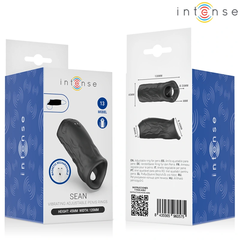 Intense - sean vibrating adjustable penis ring model 13 6