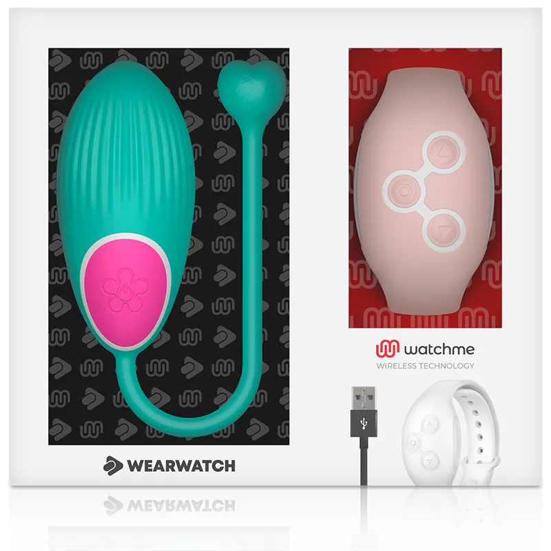 Wearwatch Egg Wireless Technology Watchme Green / Pink