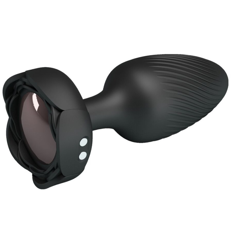 Pretty love - osborn anal plug with led light black 9.8 cm 1