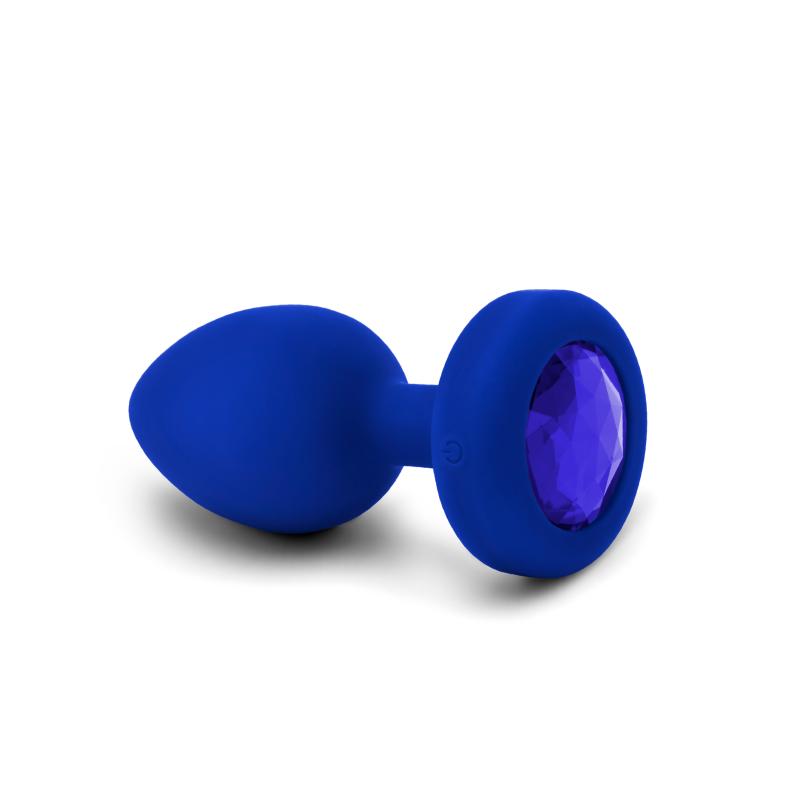 B-Vibe - Vibrating Jewel Plug L/Xl Navy 13