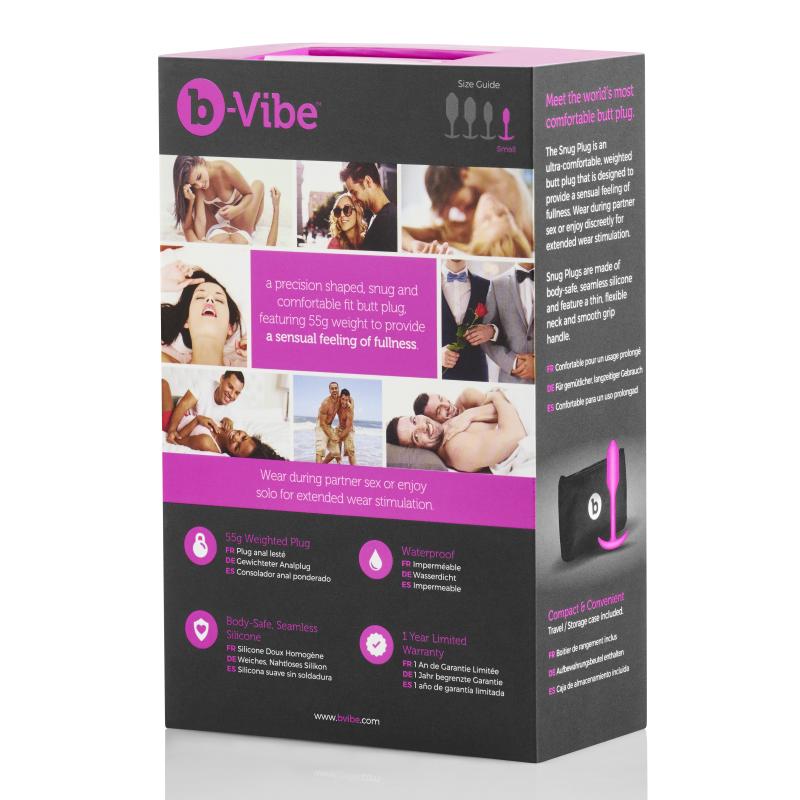 B-Vibe - Snug Plug 1 Fuchsia 3
