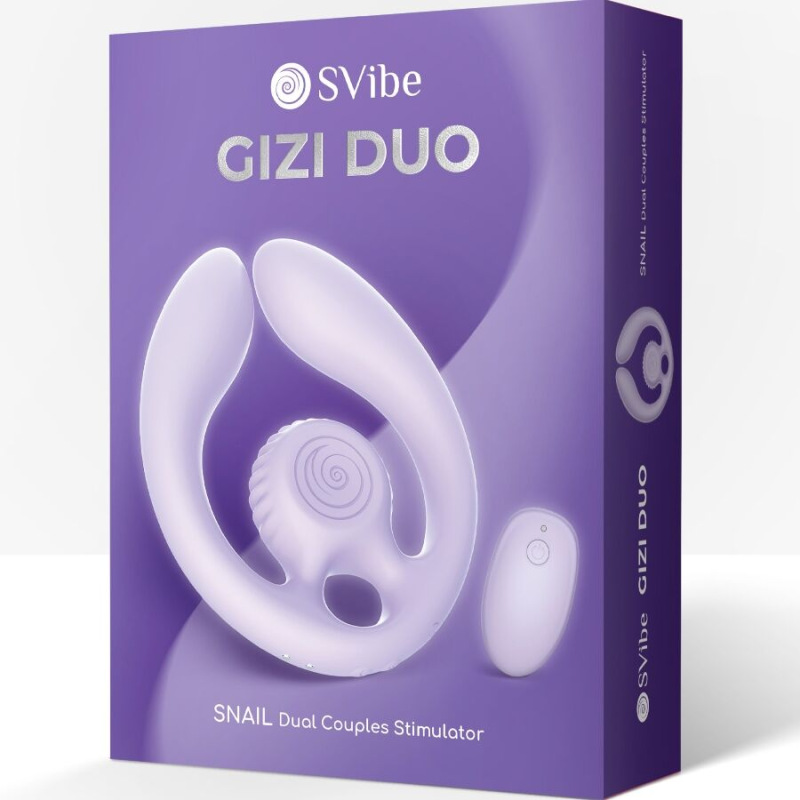 Snail vibe - gizi duo couples stimulator remote control lilac 7