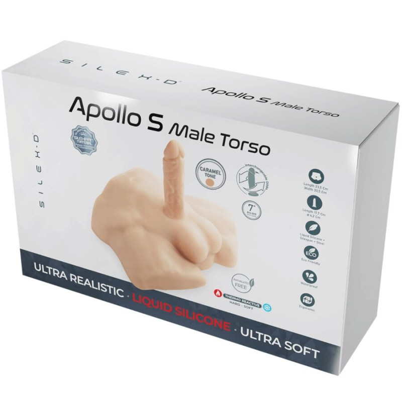 Silexd - apollo s realistic half male torso caramel 5