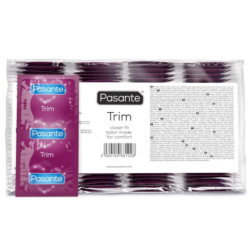 Pasante - kondómy trim closer fit balenie 144 ks