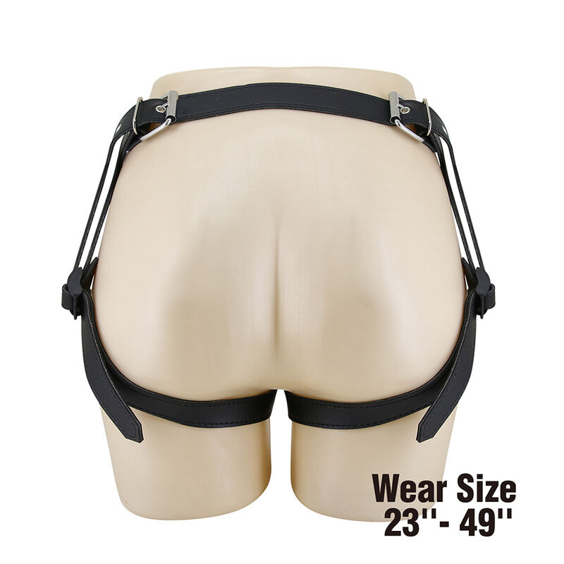 Pretty love - yeti strap-on harness with suction dildo flesh 9