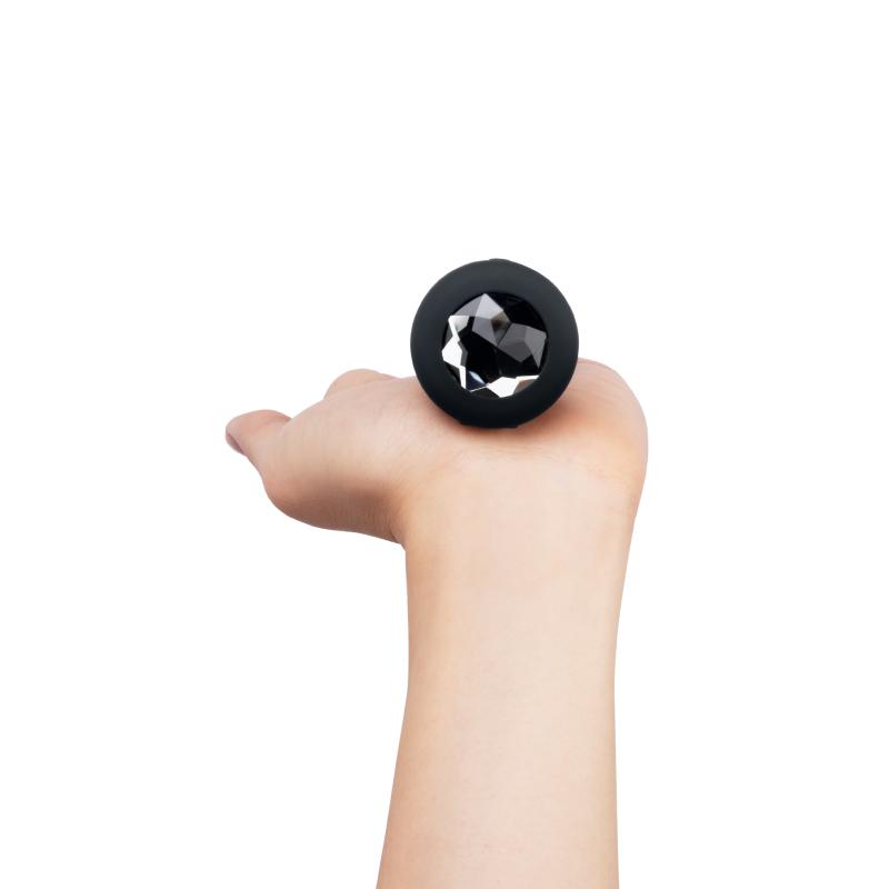 B-Vibe - Vibrating Jewel Plug M/L Black Diamond 9
