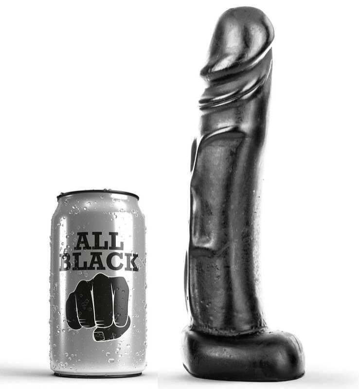 All black - dildo 22 cm