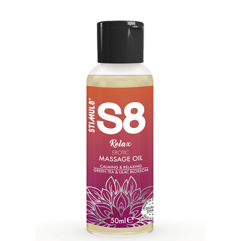 Stimul8 - s8 relax erotic massage oil green tea 50 ml
