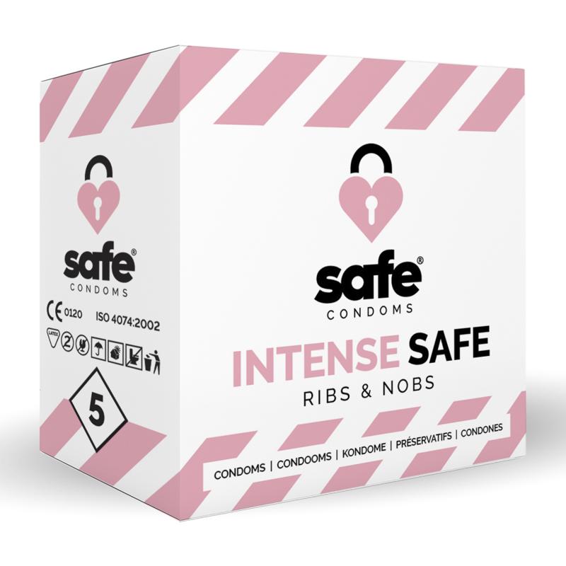 Safe - Condoms Ribs & Nobs 5 Pcs 1