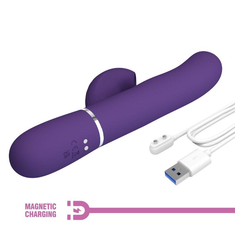 Pretty Love - Perlita G-Spot Vibrator 3 In 1 Multifunction Purple 9