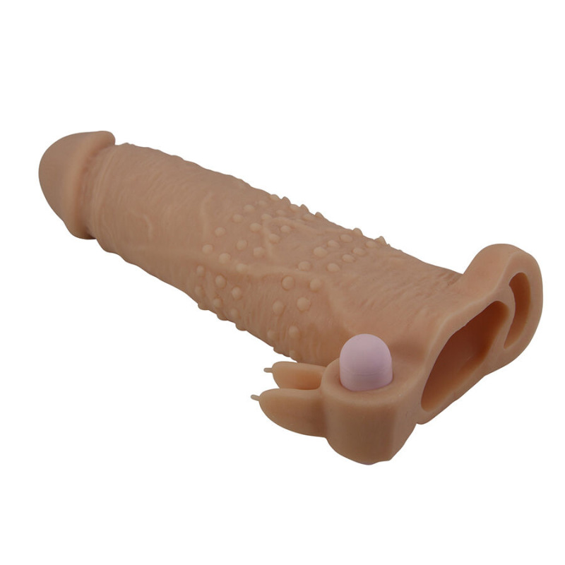 Pretty love - quillon penis sleeve with clitoral stimulator and vibration 2