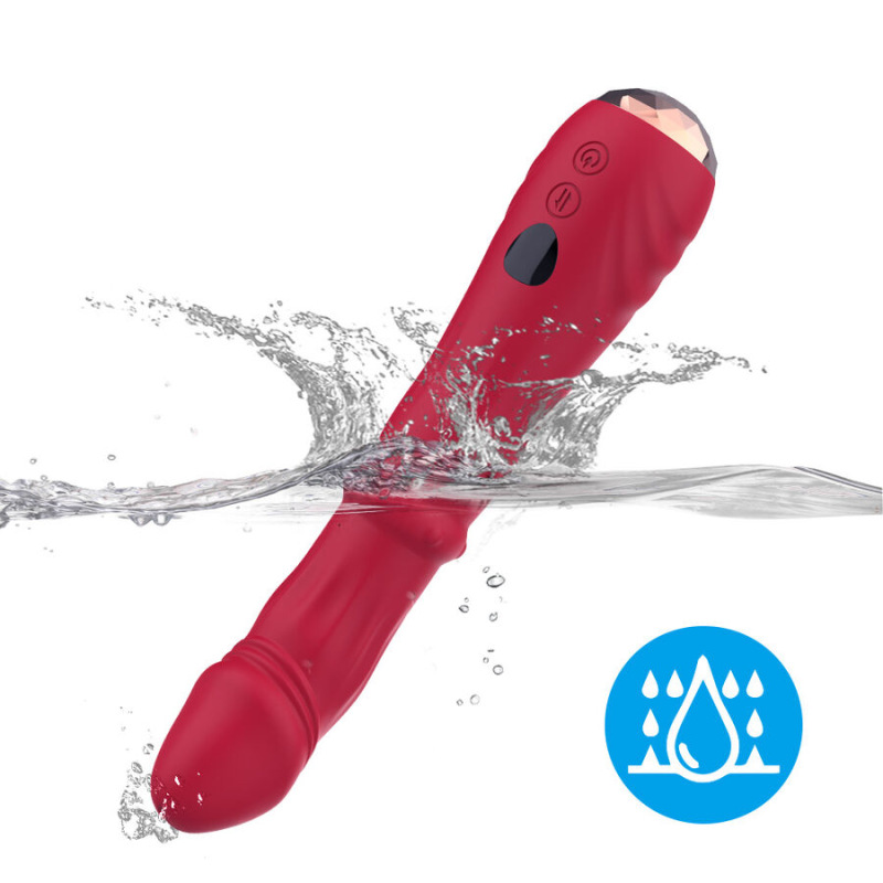 Armony - thermo-adjustable point a stimulator vibrator dildo red 7