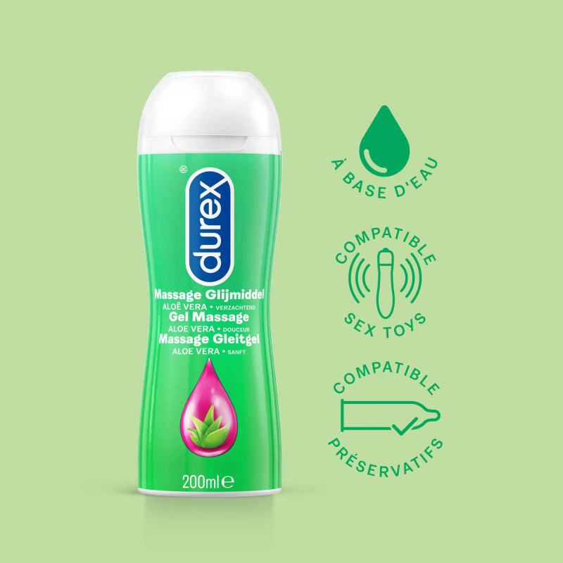 Durex - Play Massage 2 In 1 Aloe Vera 200ml - Lubrikant 2