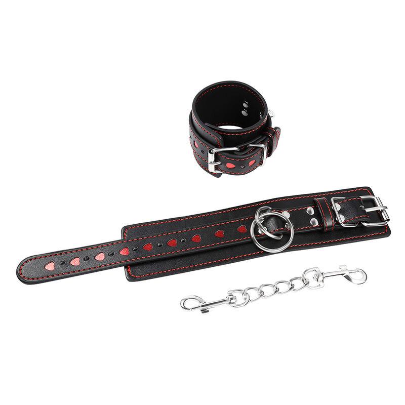Ohmama Fetish Wrist Restraints With Heart Inlay 6