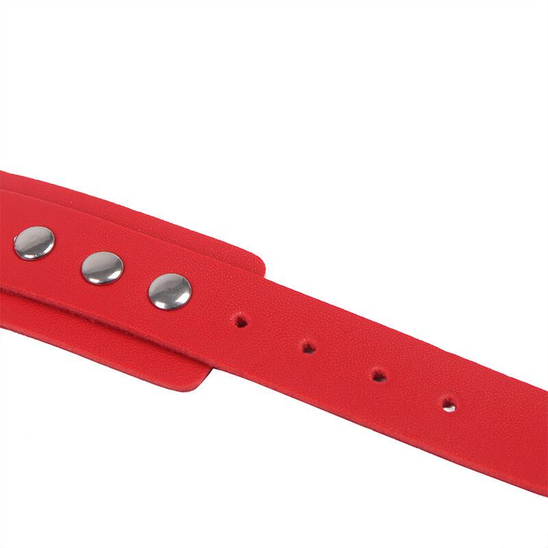 Subblime - 953706 handcuffs with bondage belt red one size 7