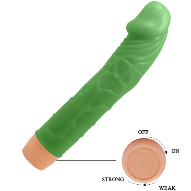 Baile - bill realistic vibrator 22.5 cm green 3