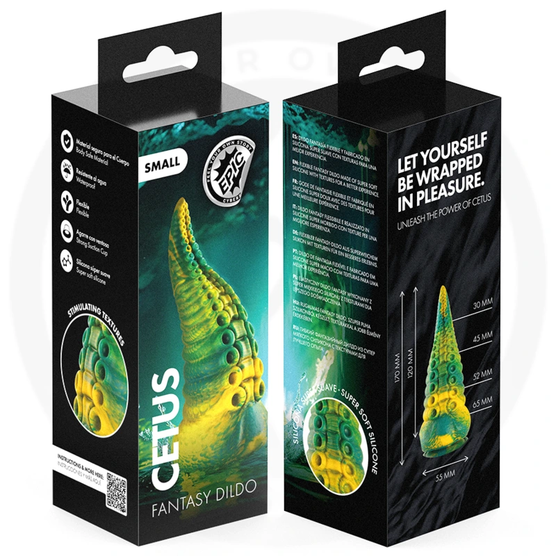 Epic - cetus dildo green tentacle small size 9