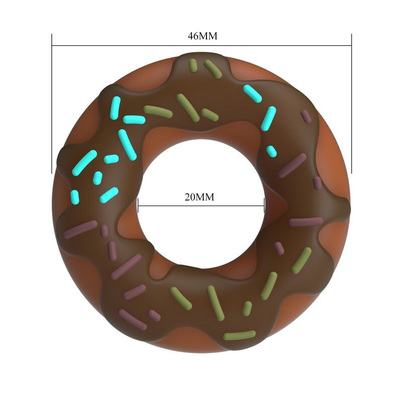 Pretty love - super donut penis ring brown 5