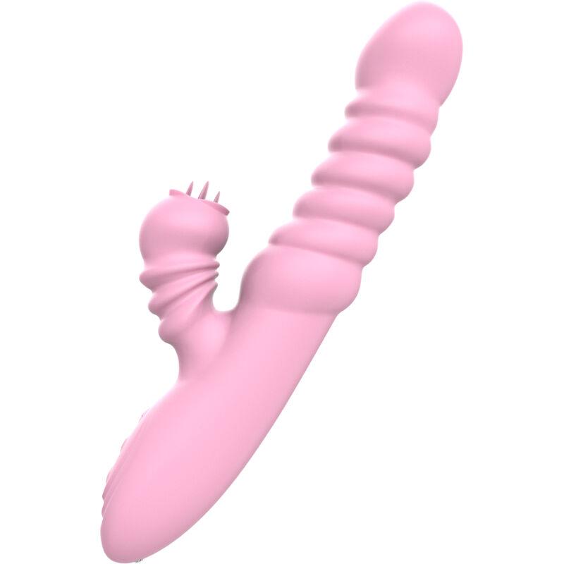 Armony - Vibrator Multifunction With Stimulating Tongue Heat Effect Pink 2