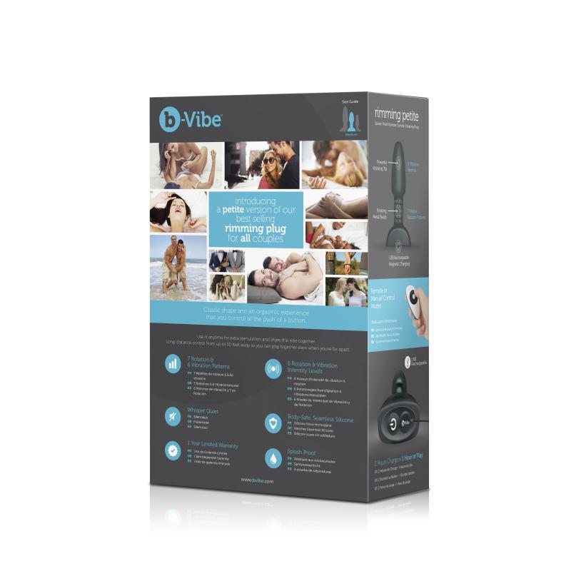 B-Vibe - Rimming Petite Remote Control Plug Black 3