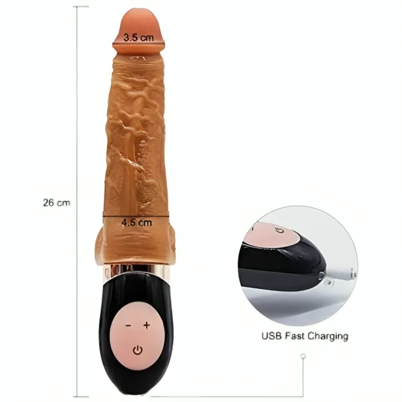 Armony - Rechargeable Vibrating Realistic Dildo