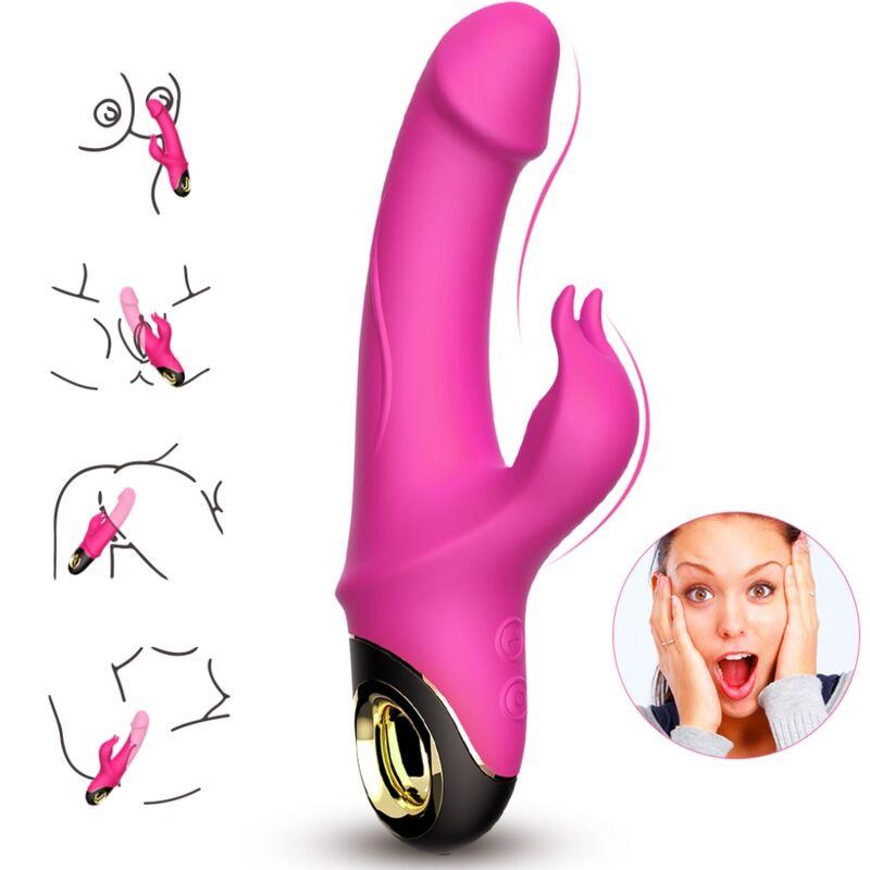 Armony - Meteror Dildo Vibrator Rabbit Rotator Fuchsia