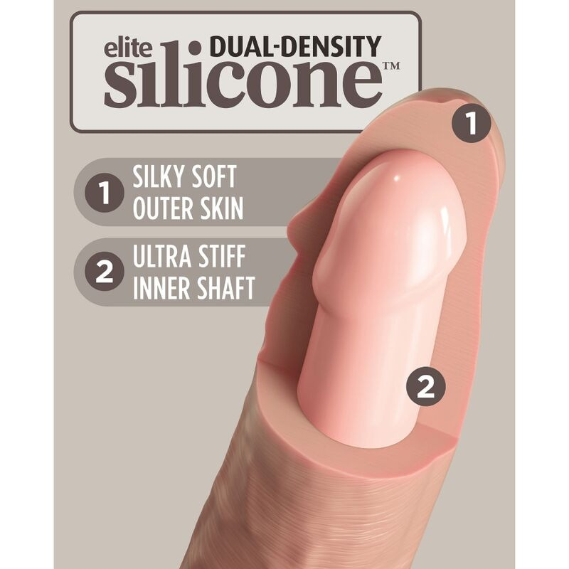 King cock - elite realistic silicone dildo 28 cm 3