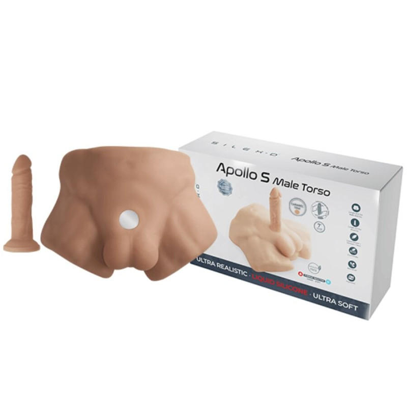 Silexd - apollo s realistic half male torso caramel 1