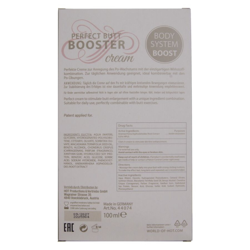 Hot - xxl booty booster cream 100 ml 4