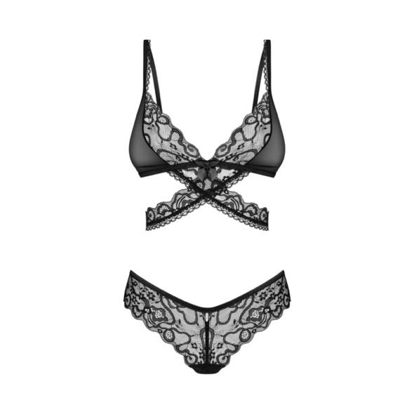 Obsessive - Blomentis 2-Pcs Set Black M/L