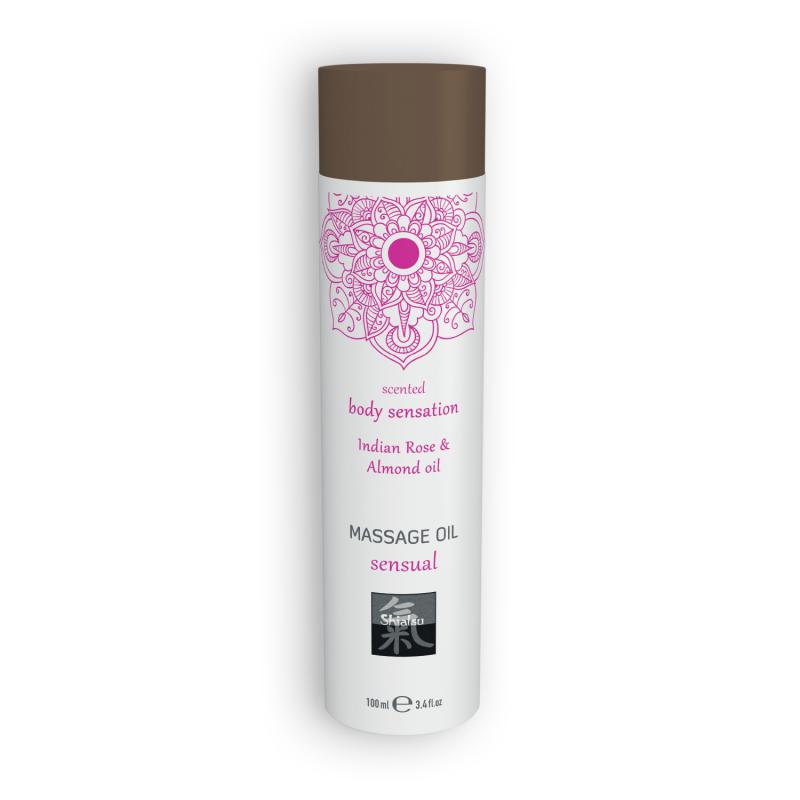Shiatsu Massage Oil Sensual Indian Rose And Almond Oil 100ml - Masážny Olej