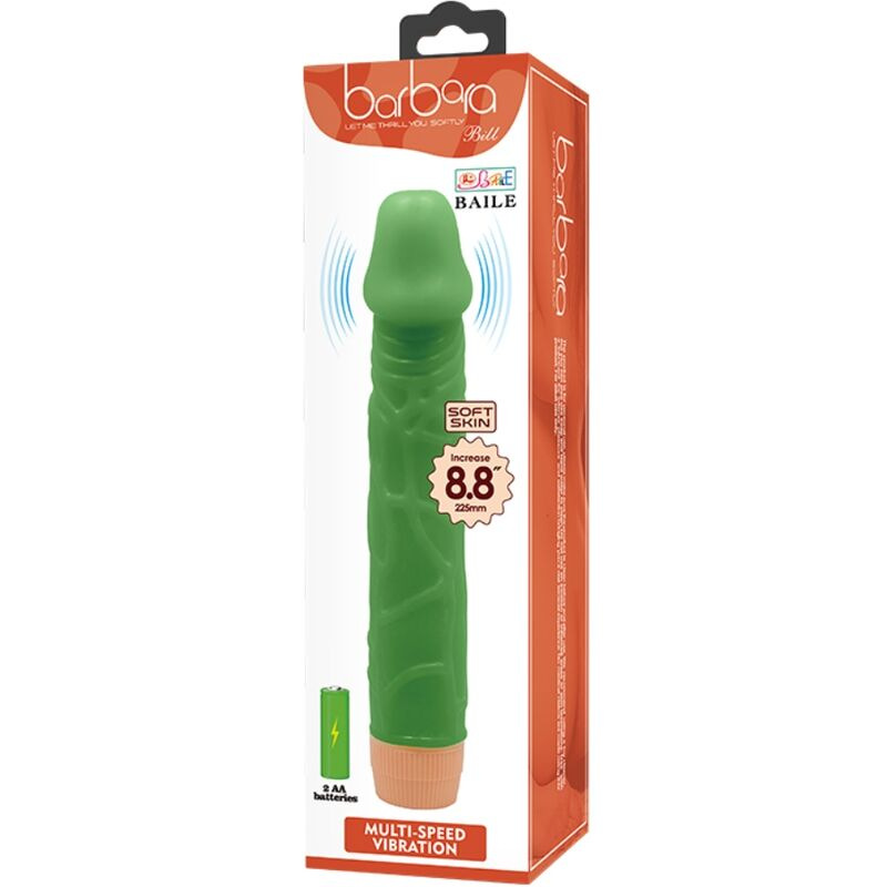 Baile - bill realistic vibrator 22.5 cm green 7