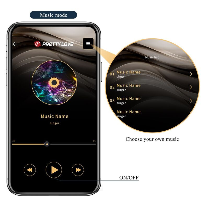 Pretty love - anthony app control anal and perineum vibrator black 13