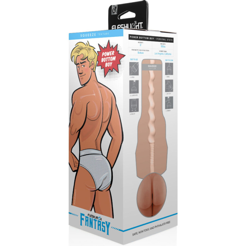 Fleshlight fantasy - power bottom boy ano masturbador 8