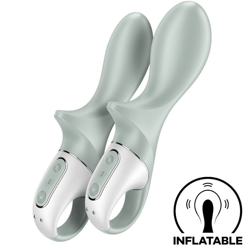 Satisfyer - air pump booty 3 inflatable anal vibrator greygreen - Vibrátor 5