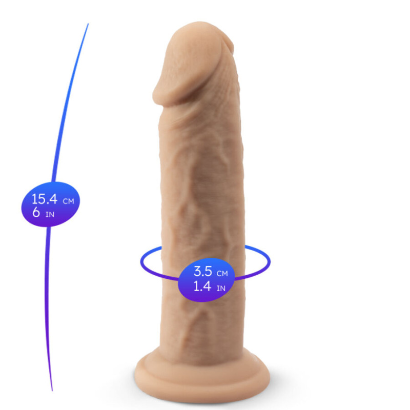 Silexd - realistic penis model 2 thermoreactive silicone 15.4 cm 3