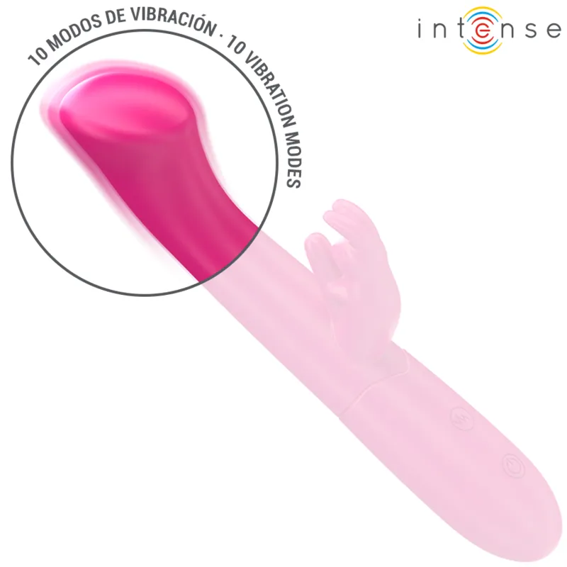 Intense - julieta rabbit vibrator 18.6 cm 10 vibrations pink 2