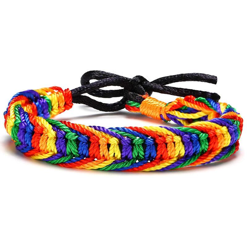 Pride - Lgbt Flag Braided Bracelet