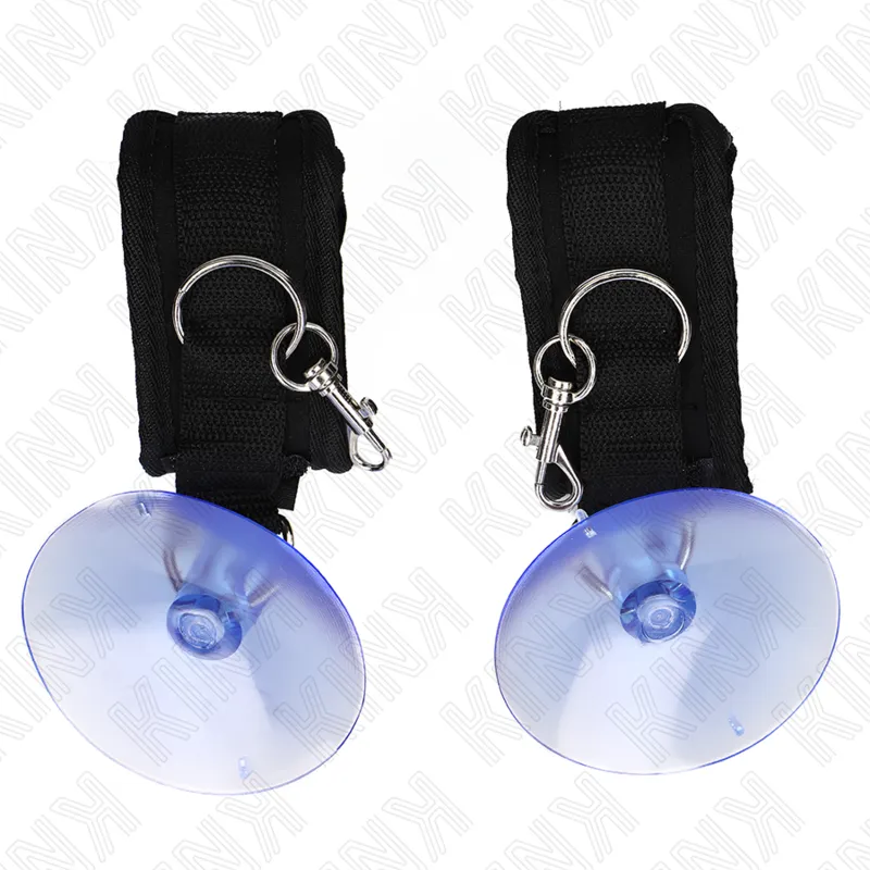Kink - Suction Cup Wrist Restraints Black 29-40 Cm X 5 Cm 2