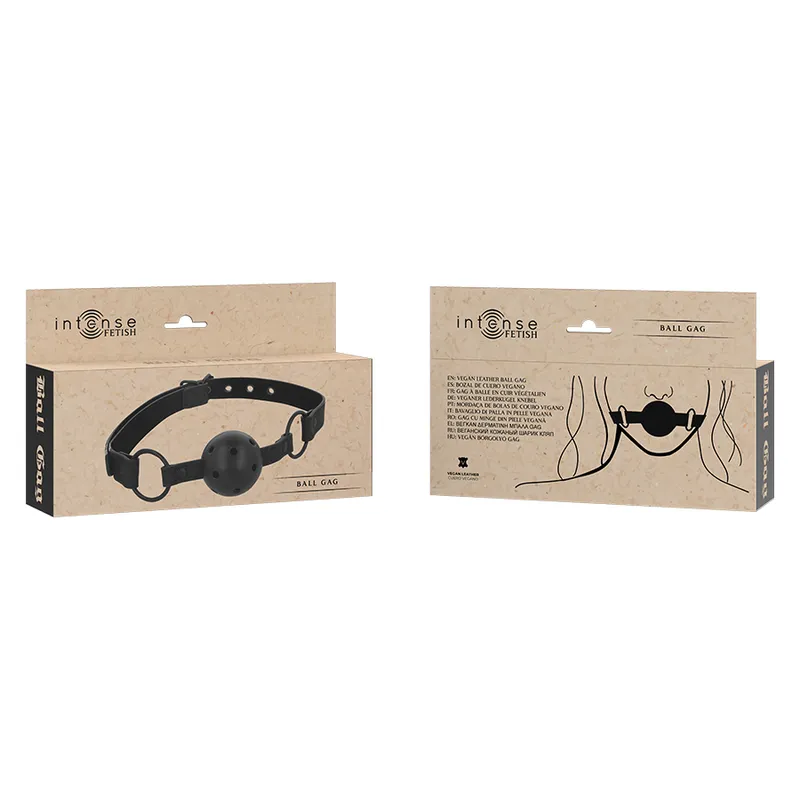 Intense Fetish - Vegan Leather Ball Gag 4