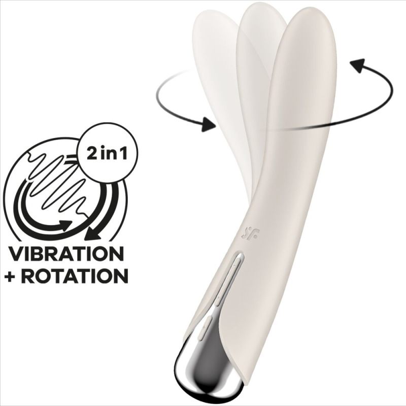 Satisfyer - spinning vibe 1 g-spot beige rotator vibrator 5