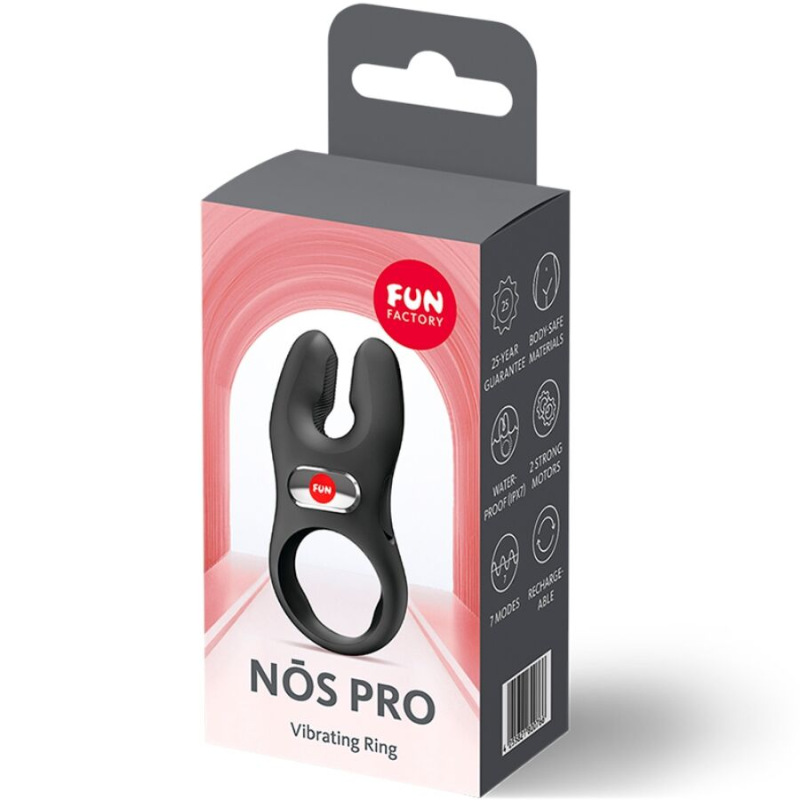 Fun factory - nos pro vibrating cock ring black 6
