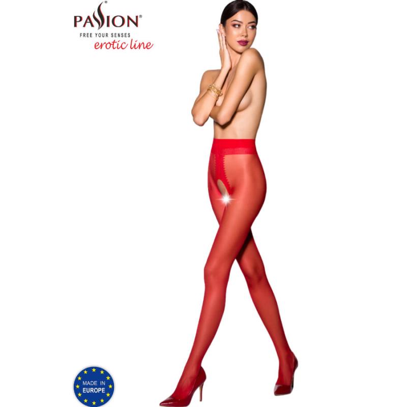 Passion - Tiopen 007 Stocking Red 3/4 (20 Den)
