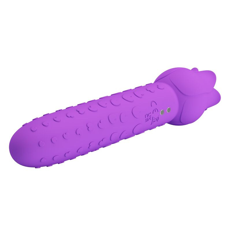 Pretty love - dannell rechargeable oral and clitoral stimulator vibrator purple 5