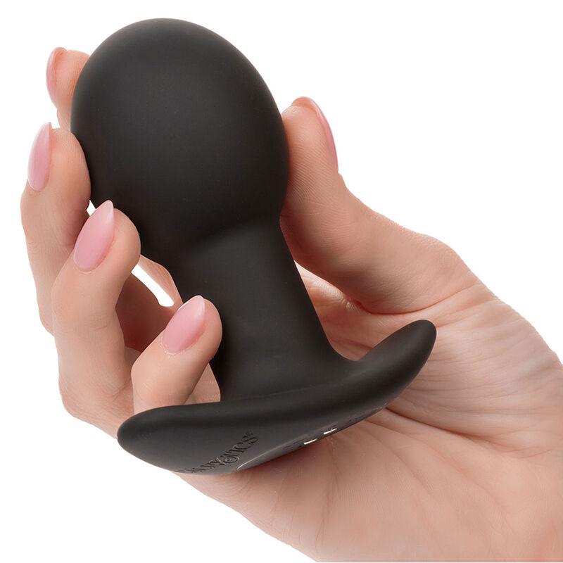 Calexotics - Rock Bottom Anal Plug 10 Vibrations Silicone Black