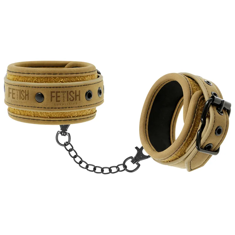 Fetish Submissive Origin Ankle Cuffs Vegan Leather - Putá 1