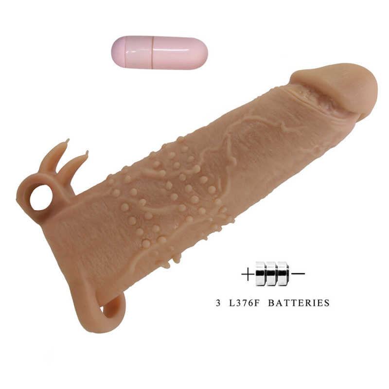 Pretty love - quillon penis sleeve with clitoral stimulator and vibration 5