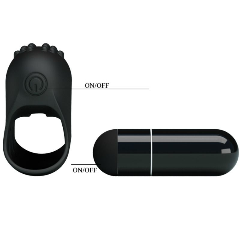 Pretty love - flirtation steward black vibration thimble 5