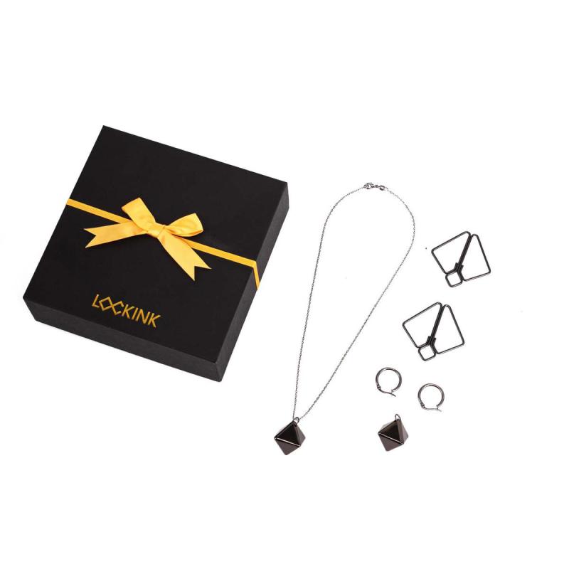 Lockink - Nipple Clamps With Heavy Pendant - Grey 6