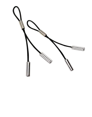 Crave - Leather Nipple Tassels Black Silver 2